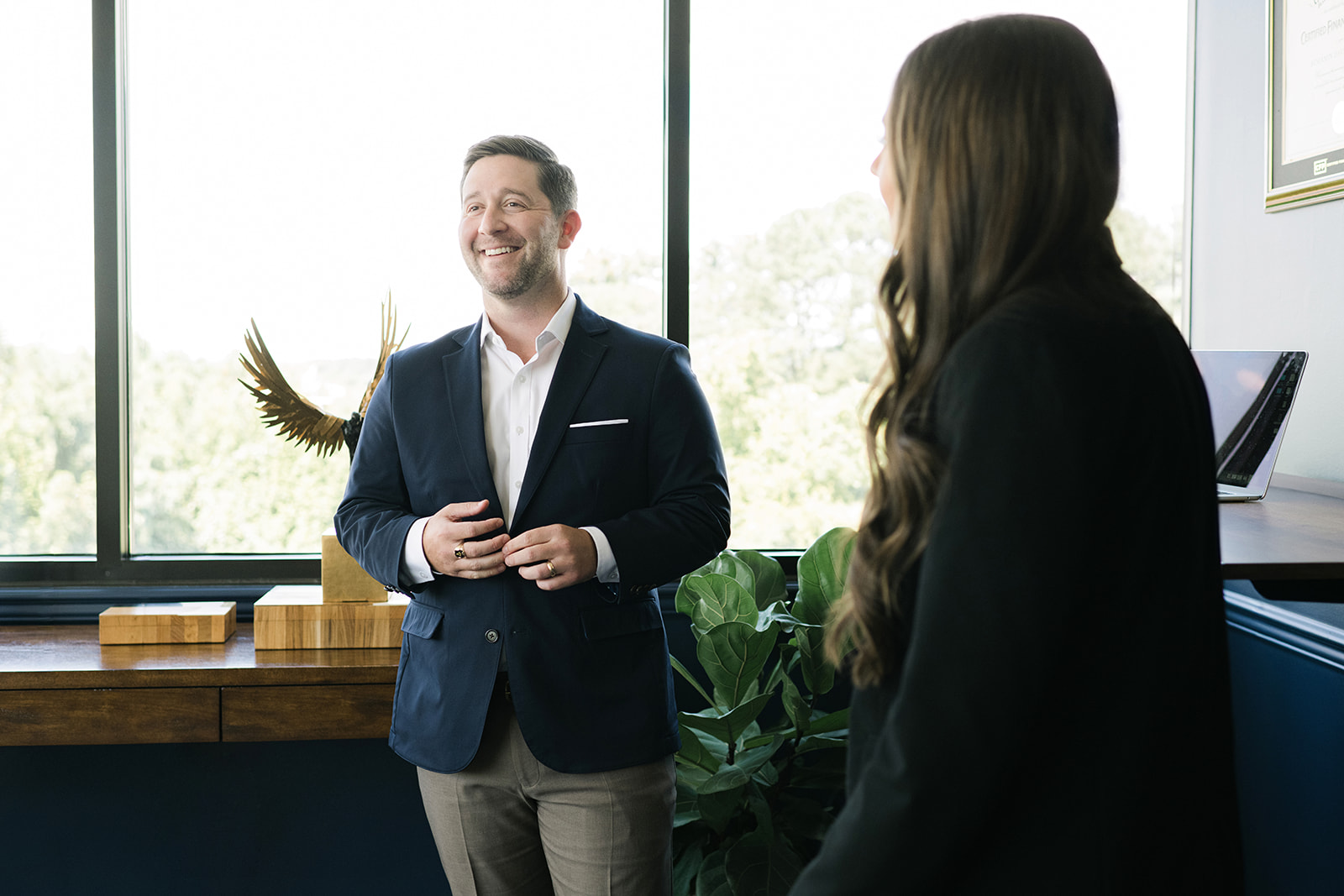 David Talley and Stephenee Carberry at Talley Wealth.